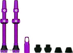 Muc-Off Tubeless Presta Valve KIT V2 szelep belső nélküli gumihoz, szingó, lila, 2 db (60 mm)