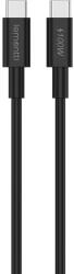 Lemontti Cablu Fast Charge Lemontti Type-C la Type-C, PD, 100W, 2m, Negru (LEMCFCTC100N)