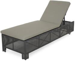  Sezlong SAVANA lungime 210 latime 70 inaltime 41 negru cu gri (ARH03201BLK)