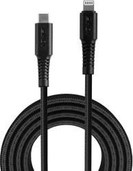 Lindy 31286 USB-C Apa - Lightning Apa 2.0 Adat és Töltőkábel - Fekete 1m
