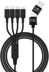 Smrter Hydra Elite 6in1 Adat és Töltő Kábel - Fekete 1.2m