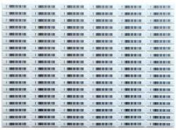 Wellpoint Etichete antifurt autocolante AM-E standard cu coduri de bare / 1000 buc