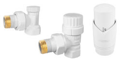 FERRO Polonia Set robineti radiator coltari 1/2" tur termostatic+retur+cap termostat GT30 (ZTM31WH)