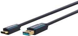 clicktronic 45123 USB-A Apa - USB-C Apa 3.2 Gen1 Adat és Töltő Kábel 0.5m - Szürke (45123) - fizz