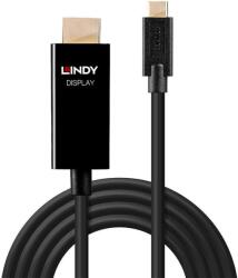 Lindy 43292 video átalakító kábel 2 M USB C-típus HDMI A-típus (Standard) Fekete (43292) (43292)