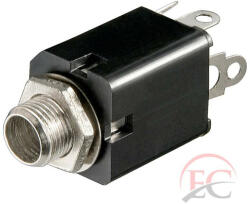 Goobay 11095 Jack csatlakozóhüvely, mono, szigetelt 6.3 mm