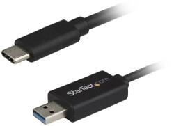 StarTech USBC3LINK USB-C - USB-A Apa - Apa Kábel 2m - Fekete