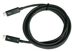 Qnap CAB-TBT315M-40G Thunderbolt 3 Apa - Thunderbolt 3 Apa Adat és Töltő Kábel - Fekete 1.5m