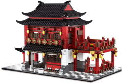 WANGE WANGE® 6312 | készségfejlesztő építőjáték | 1643 db építőkocka | Kínai ősi szálloda - Kína (WH6312)