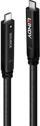 Lindy 43393 USB-C Apa - USB-C Apa 3.2 Gen 1 Adat és Töltőkábel - Fekete 8m