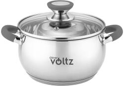 Voltz Oala Oliver Voltz OV51210N22, 22 cm, 4, 6 l, Inductie, Manere din silicon gri, Inox/Gri (Oliver Voltz OV51210N22 gray)