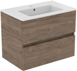 Ideal Standard Eurovit+ 70 cm fali szekrény mosdóval, Flint Hickory R0573Y9 (R0573Y9)