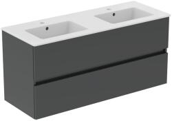 Ideal Standard Eurovit+ 120 cm fali szekrény mosdóval, magasfényű sötétszürke R0576TI (R0576TI)