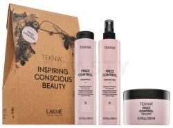 Lakmé Teknia Frizz Control Pack készlet hajgöndörödés és rendezetlen hajszálak ellen 300 ml + 300 ml + 250 ml