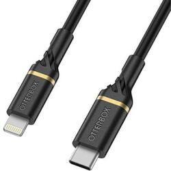 OtterBox 78-52551 USB-C Apa - Lightning Apa 2.0 Adat és Töltőkábel - Fekete 1m
