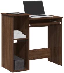 vidaXL barna tölgy szerelt fa íróasztal polcokkal 84x40x78 cm (860451)