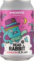 MONYO Brewing Co. Dead Rabbit Double West Coast IPA típusú szűretlen felsőerjesztésű sör 8, 3% 330 ml