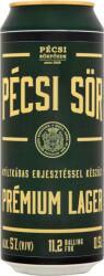 Pécsi Sör Sör Prémium Lager bio minőségi világos sör 5% 0, 5 l