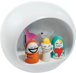 Alessi Porcelán bölcső PRESEPE Alessi 6 db fehér (ALAMGI10)