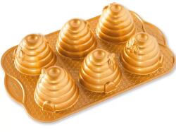 Nordic Ware Sütőforma BEEHIVE, 6 minitorta, arany Nordic Ware (NW90777)