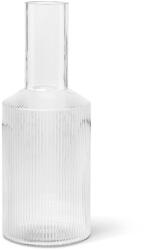 ferm LIVING Vízkaraffa RIPPLE 1 l, átlátszó, üveg, ferm LIVING (FERM5439)