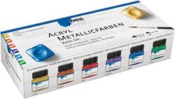 Kreul Metallic Basic Akril festékek készlete 6 x 20 ml (77600)