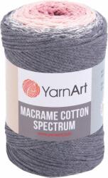 Yarn Art Macrame Cotton Spectrum 225 m 1306 Pink Grey Șnur (<![CDATA[Macrame Cotton Spectrum 1306]]>)