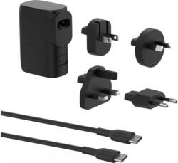 Belkin BoostCharge Hybrid USB-C / USB-A Hálózati utazótöltő - Fekete (25W) (BPZ003BT1MBK-B6)