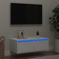 vidaXL TV szekrény LED világítással fehér 75x35, 5x25 cm (860229)