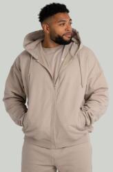 GymBeam Zip kapucnis pulóver Taupe - STRIX M