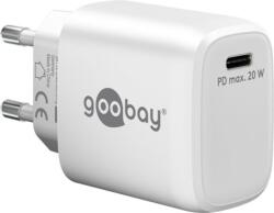 Goobay 65406 USB Type-C GaN Hálózati töltő - Fehér (20W) (65406)