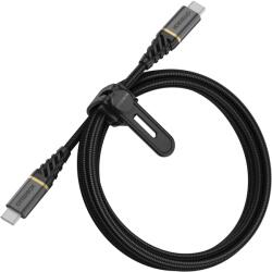 OtterBox Premium USB-C Apa - USB-C Apa Gyors Töltő Kábel 1m - Fekete