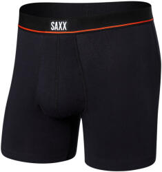 Saxx Non-Stop Stretch Cotton Boxer Brief Fly boxeralsó XL / fekete
