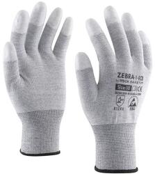 ROCK SAFETY Manusi ESD antistatice fibra carbon degete imersate poliuretan Rock Safety Marime 9 (RKMPESDID0109)