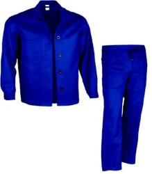  Costum protectie jacheta si pantaloni din bumbac albastru Marime L (ASIPCSTDAEL)
