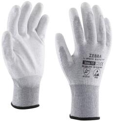 ROCK SAFETY Manusi ESD antistatice fibra carbon palma imersata poliuretan Rock Safety Marime 9 (RKMPESDIP0109)