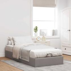 vidaXL Ottomán tópszínű szövet ágykeret matrac nélkül 100x200 cm (3310858)