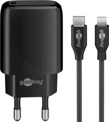 Goobay 58401 USB-C Hálózati töltő - Fekete (5V / 3A) (58401)