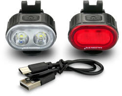  Falcon Eye Twins kerékpárlámpa szett FBS0071 52lm tölthető (FBS0071)