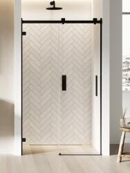 NEW TRENDY Softi X Black zuhanyajtók 110 cm tolható fekete matt/átlátszó üveg EXK-5353 (EXK5353)