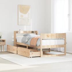 vidaXL tömör fenyőfa ágykeret matrac nélkül 90 x 190 cm (3307143)