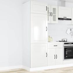 vidaXL Kalmar magasfényű fehér szerelt fa konyhaszekrény (853629)