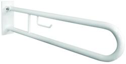 SAPHO BEMETA HELP Felhajtható kapaszkodó, U-típus, WC papírtartóval, takaróval, 850mm, fehér (301407323) (301407323)