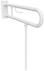 SAPHO BEMETA HELP Felhajtható kapaszkodó, U-típus, WC papírtartóval, támasztékkal, takaróval, 850mm, fehér (301407323N) (301407323N)