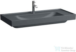 Laufen MEDA 100x46 cm-es falra/bútorra szerelhető, csiszolt aljú mosdó túlfolyó nélkül, matt grafit H8161197581111 (H8161197581111)