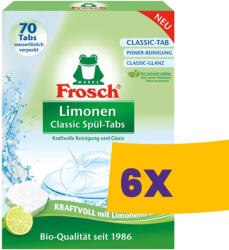 Frosch mosogatógép tabletta Zöldcitrom - Lime 70db (Karton - 6 csomag) (FR-5869-6)