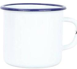 BELIS Zománc bögre 7cm/ 0, 25l fehér/ kék perem, készült a BELIS/SFINX számára - Belis (BL-00000-0000351A)