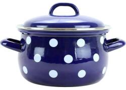 BELIS BELIS Zománc edény fedővel PUNTIK kék 20 cm/3, 6l - Belis (BL-51220-160DAE05)
