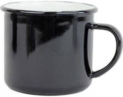 BELIS BELIS Zománc bögre fekete/fehér 8 cm/0, 35l, 2. minőségű - Belis (BL-11008-0450000D)