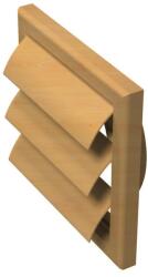 VENTS Gravitációs Zsalu Csőcsatlakozó 187x187 D=125 Bükk (mv 120 Vj Abs Lightwood)